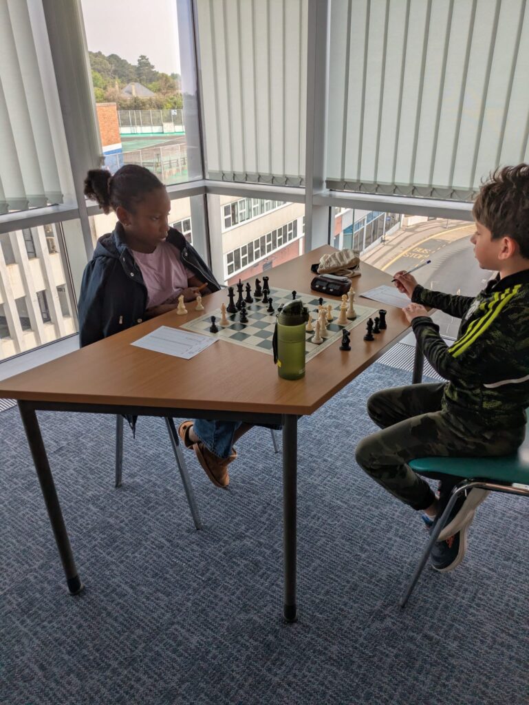 Chess session at Bournemouth Junior Chess