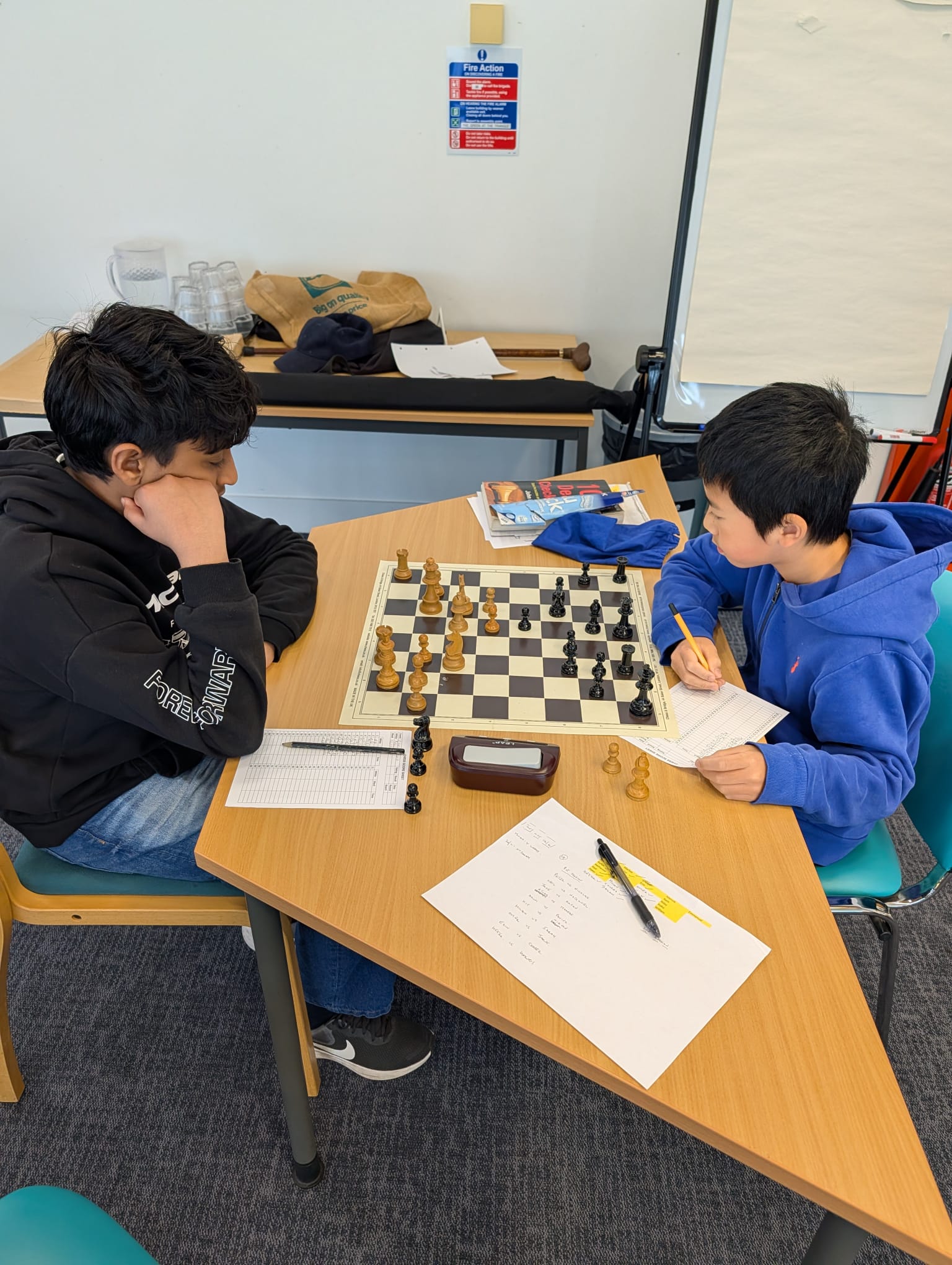 Junior chess session