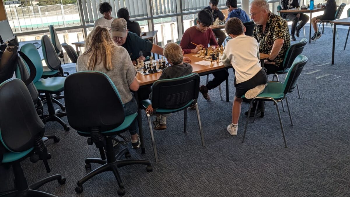 Players at the chess club