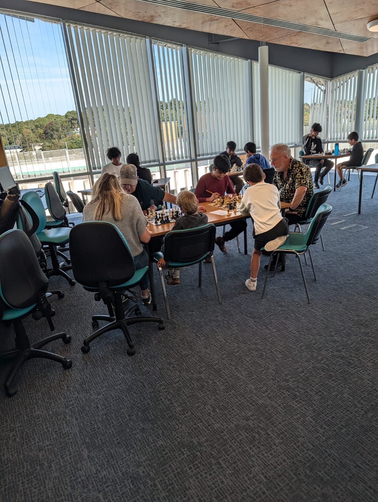 Players at the chess club
