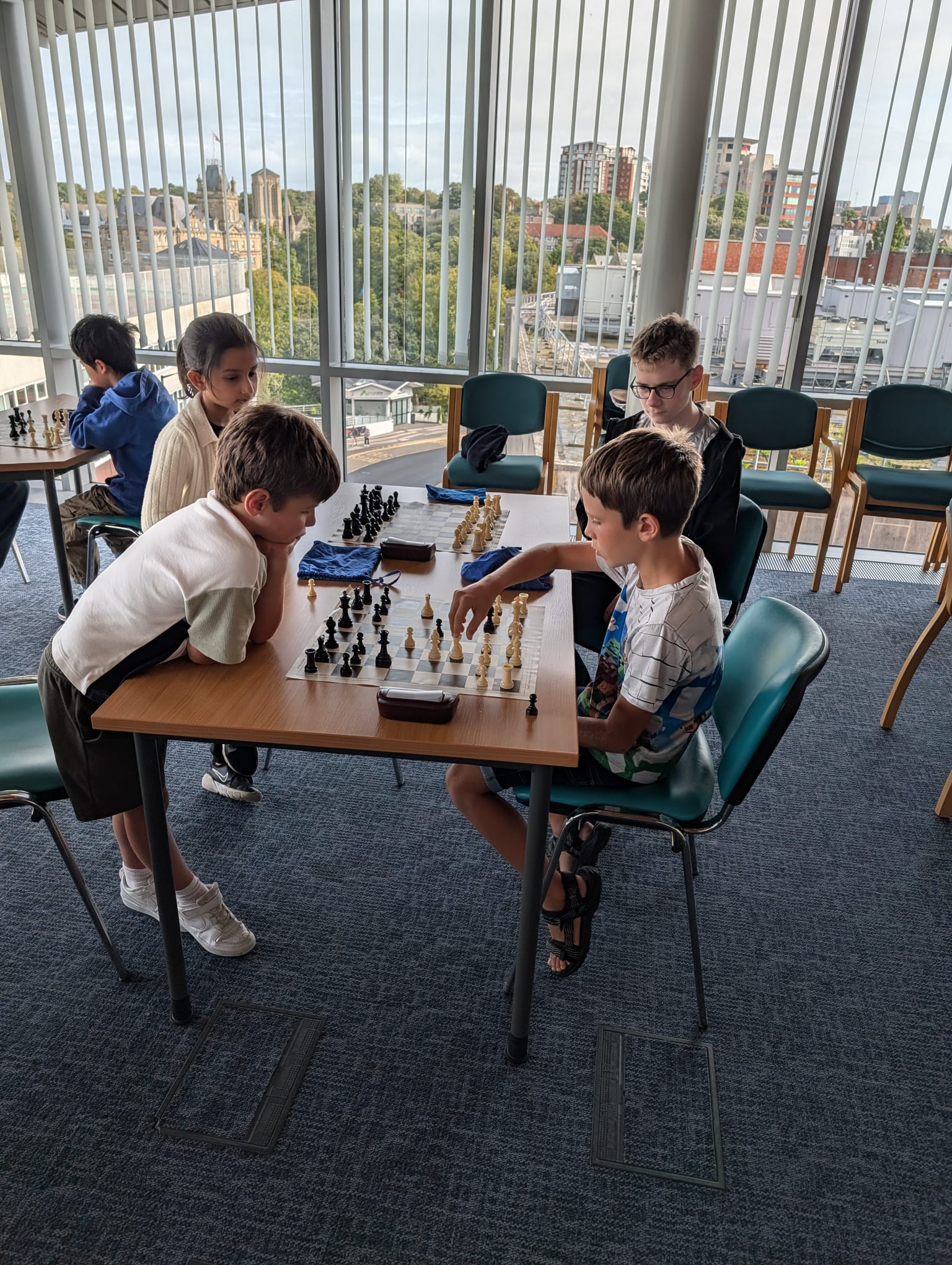 Young players battling it out